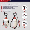 image:imageSpear amp Jackson 2LPAPS 2 Litre 05 Gallon Pump Action Pressure Sprayer5 Litre  13 Gallon