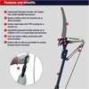 image:imageSpear amp Jackson 4930FZ Razorsharp Telescopic Tree Pruner Extendable Pole Handle for Removing High Branches Sharp Saw Blade for Cutting Thick Limbs and Powerful Pull Cord Lopper for Light TrimmingFibreglass Tree Pruner