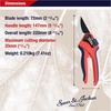 image:imageSpear amp Jackson 6058AS Razorsharp Advantage Medium Anvil Pruning ShearsLarge Bypass