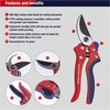 image:imageSpear amp Jackson 7158AS Razorsharp Advantage Anvil Pruning Shears Pruner MulticolouredBypass Pruner