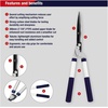 image:imageSpear amp Jackson 8170RS11 Razorsharp Geared Hedge Shears SteelGeared Shears