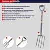 image:imageSpear amp Jackson Neverbend Carbon Digging Fork  Durable Carbon Steel Garden Fork for HeavyDuty Digging and CultivationDigging Fork