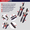 image:imageSpear amp Jackson Razorsharp Mini Pruner Set for Small Garden Tasks and Bonsai Care 2 Piece Precision Compact Lightweight Ergonomic Pruning ShearsMini Pruner Set