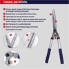 image:imageSpear amp Jackson Razorsharp Notched Hedge Shears Professional Garden Tool for Precision Trimming and Shaping Quality Carbon Steel BladesHedge Shears