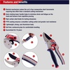 image:imageSpear amp Jackson Razorsharp Ratchet Anvil Pruners with Twist Handle Ergonomic HighCarbon Steel Blades for Effortless PruningRatchet Twist Anvil