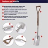 image:imageSpear amp Jackson Traditional Stainless Steel Digging Fork Heavy Duty Durable Stainless Steel Garden Tool Ideal for Digging Aerating and Turning SoilBorder Spade