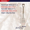image:imageSpear amp Jackson Traditional Stainless Steel Digging Fork Heavy Duty Durable Stainless Steel Garden Tool Ideal for Digging Aerating and Turning SoilBorder Fork