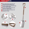 image:imageSpear amp Jackson Traditional Stainless Steel Digging Fork Heavy Duty Durable Stainless Steel Garden Tool Ideal for Digging Aerating and Turning SoilDigging Spade