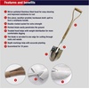 image:imageSpear amp Jackson Traditional Stainless Steel Planting Spade Heavy Duty Garden Tool Durable Blade and Comfortable Wooden Handle for Digging Planting and Soil PreparationPlanting Spade