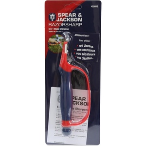 image:imageSpear amp Jackson 4056BS Blade Sharpener 6 in 1 Red amp Blue6 in 1 Sharpener