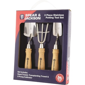 image:imageSpear amp Jackson IPC3PS 3 Piece Indoor Plant Care Tool SetPotting Tool Set
